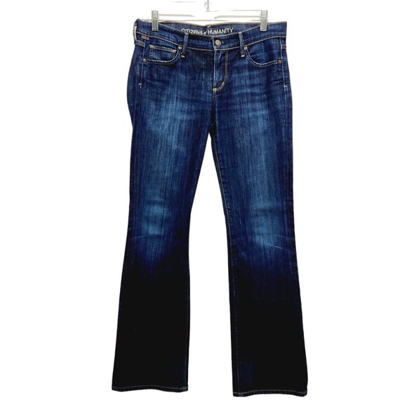 Citizens Of Humanity Womens Bootcut Jeans Mid Rise Size 27 Blue Denim - Picture 1 of 14